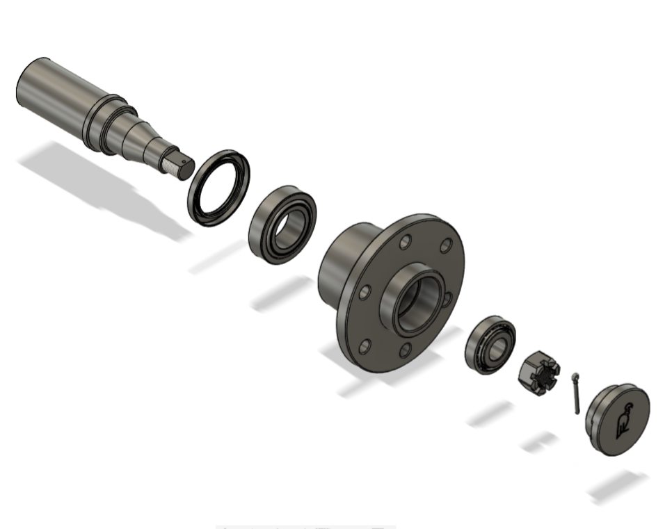 Universal front hub Assembly 6x5.5 Bolt Pattern